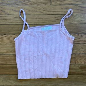 Pink Cropped Tank